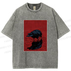 Unisex The Turning Crow Printed Washed Tee