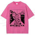 Unisex Shibuya Arc Printed Washed Tee