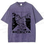 Unisex Shibuya Arc Printed Washed Tee