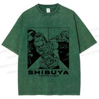 Unisex Shibuya Arc Printed Washed Tee