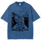 Unisex Shibuya Arc Printed Washed Tee