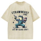 Unisex Funny Frog Meme Vintage Washed T-shirt