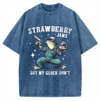 Unisex Funny Frog Meme Vintage Washed T-shirt