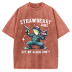 Unisex Funny Frog Meme Vintage Washed T-shirt