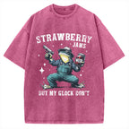Unisex Funny Frog Meme Vintage Washed T-shirt
