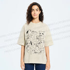 Unisex Types of Dogs Printed Washed Tee