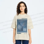 Unisex Yayoi Kusama Geometry Printed Washed Tee