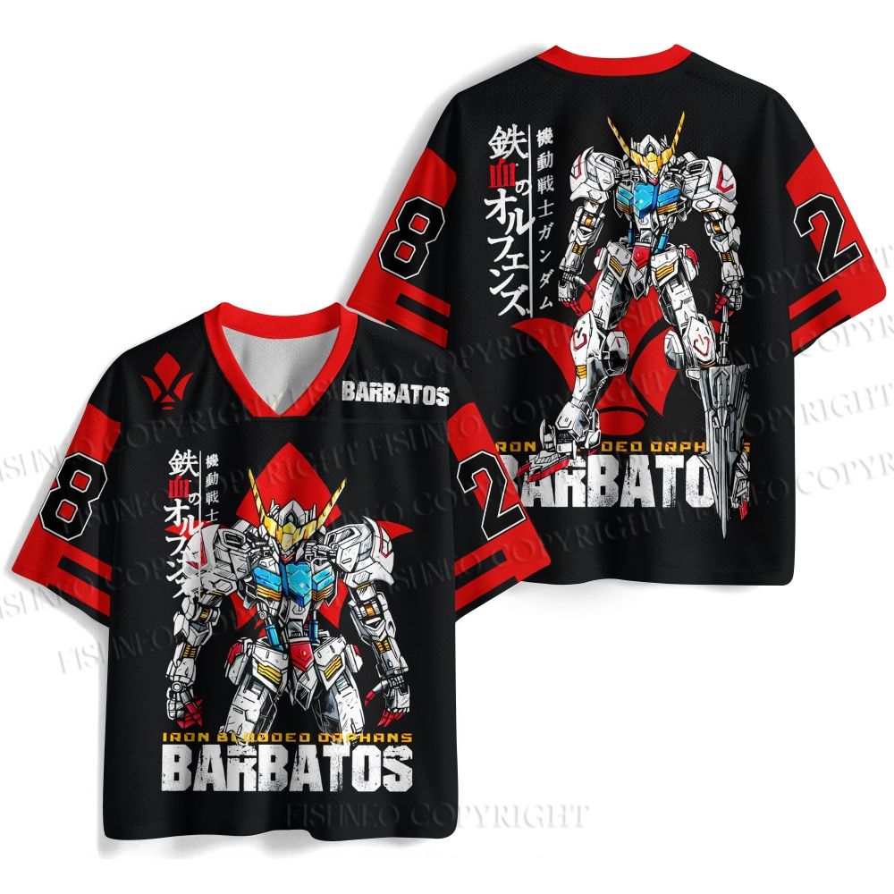 Gundam Barbatos Printed Jersey Shirts