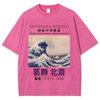 Katsushika Hokusai Japan Washed T-Shirt