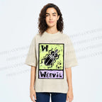 Unisex WEEVIL W is for Weevil Beetle  Printed Washed Tee