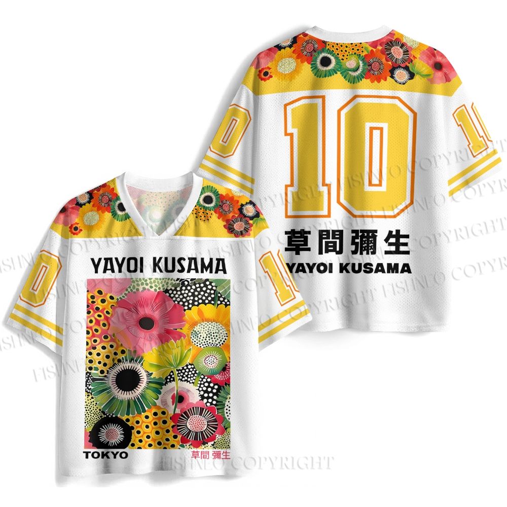 Yayoi Kusama Flowers Jersey Shirts