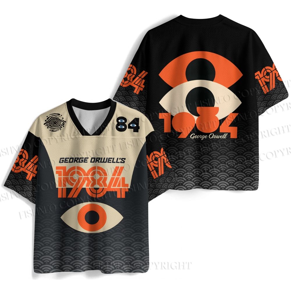 George Orwell Eye Printed Jersey Shirts