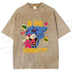 Unisex Blue Panther In This Economy? Printed Washed Tee