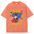 Unisex Blue Panther In This Economy? Printed Washed Tee
