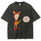 Unisex Yoshitomo Nara Nothing Ever Happened Printed Washed Tee