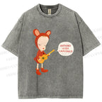 Unisex Yoshitomo Nara Nothing Ever Happened Printed Washed Tee