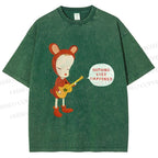 Unisex Yoshitomo Nara Nothing Ever Happened Printed Washed Tee