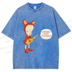 Unisex Yoshitomo Nara Nothing Ever Happened Printed Washed Tee