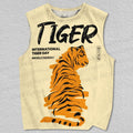 Unisex Tiger Printed Tank Top