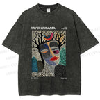 Unisex Yayoi Kusama Fragmented Self Printed Washed Tee