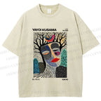 Unisex Yayoi Kusama Fragmented Self Printed Washed Tee