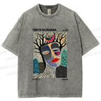 Unisex Yayoi Kusama Fragmented Self Printed Washed Tee