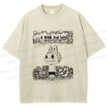 Unisex Labubu Wish You Love Printed Washed Tee