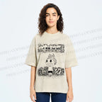 Unisex Labubu Wish You Love Printed Washed Tee