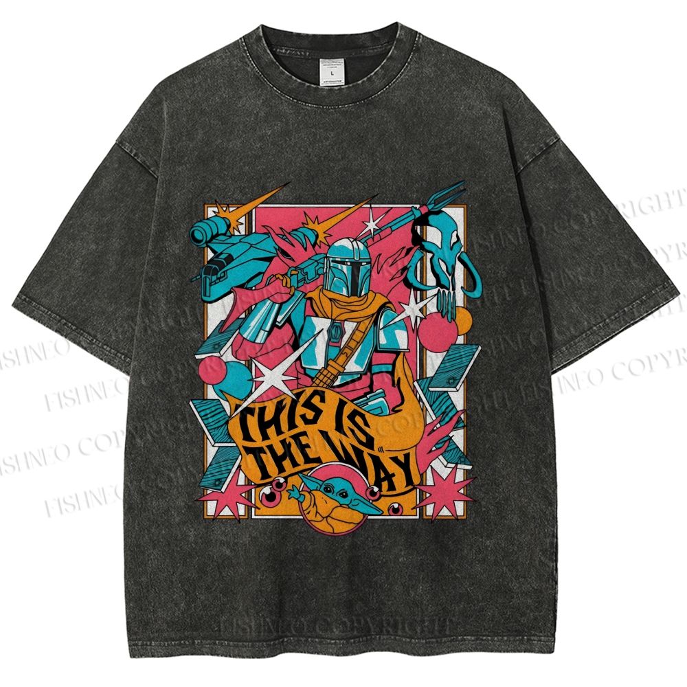 Unisex Star Wars This is the Way Printed Washed Tee