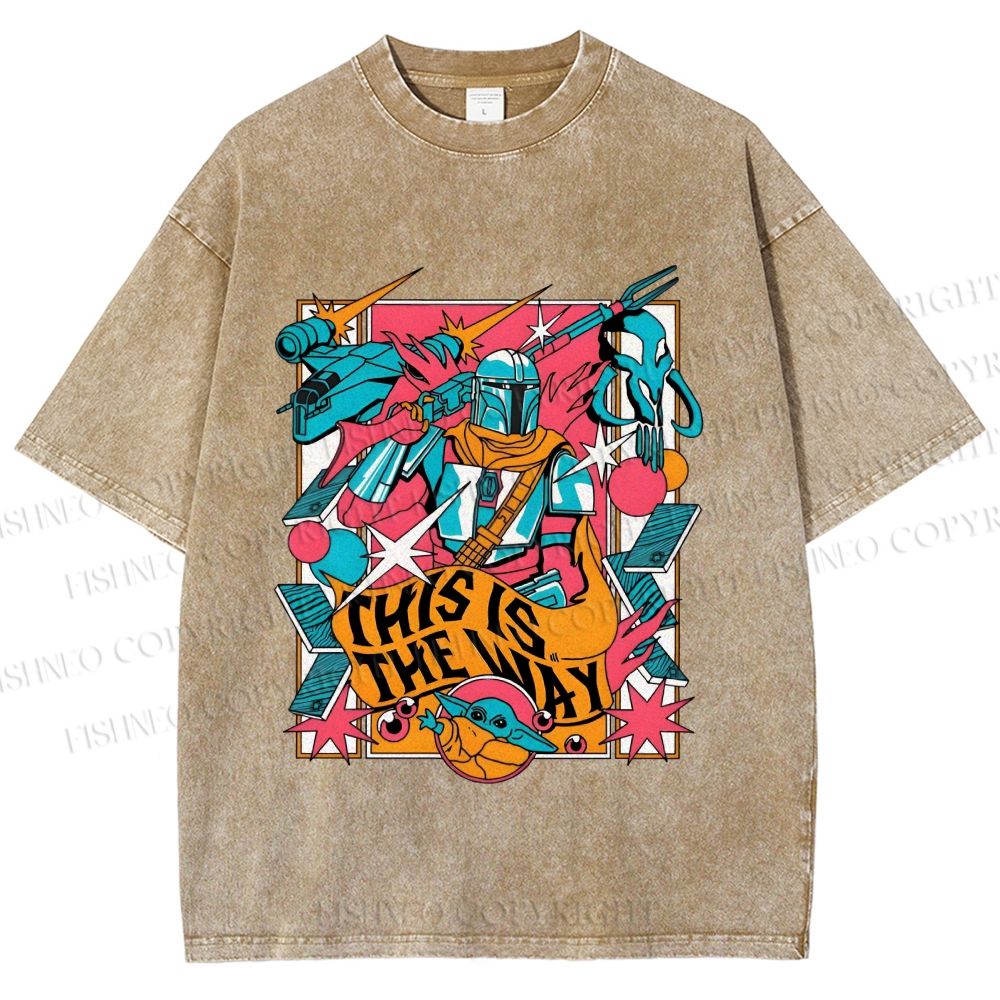 Unisex Star Wars This is the Way Printed Washed Tee