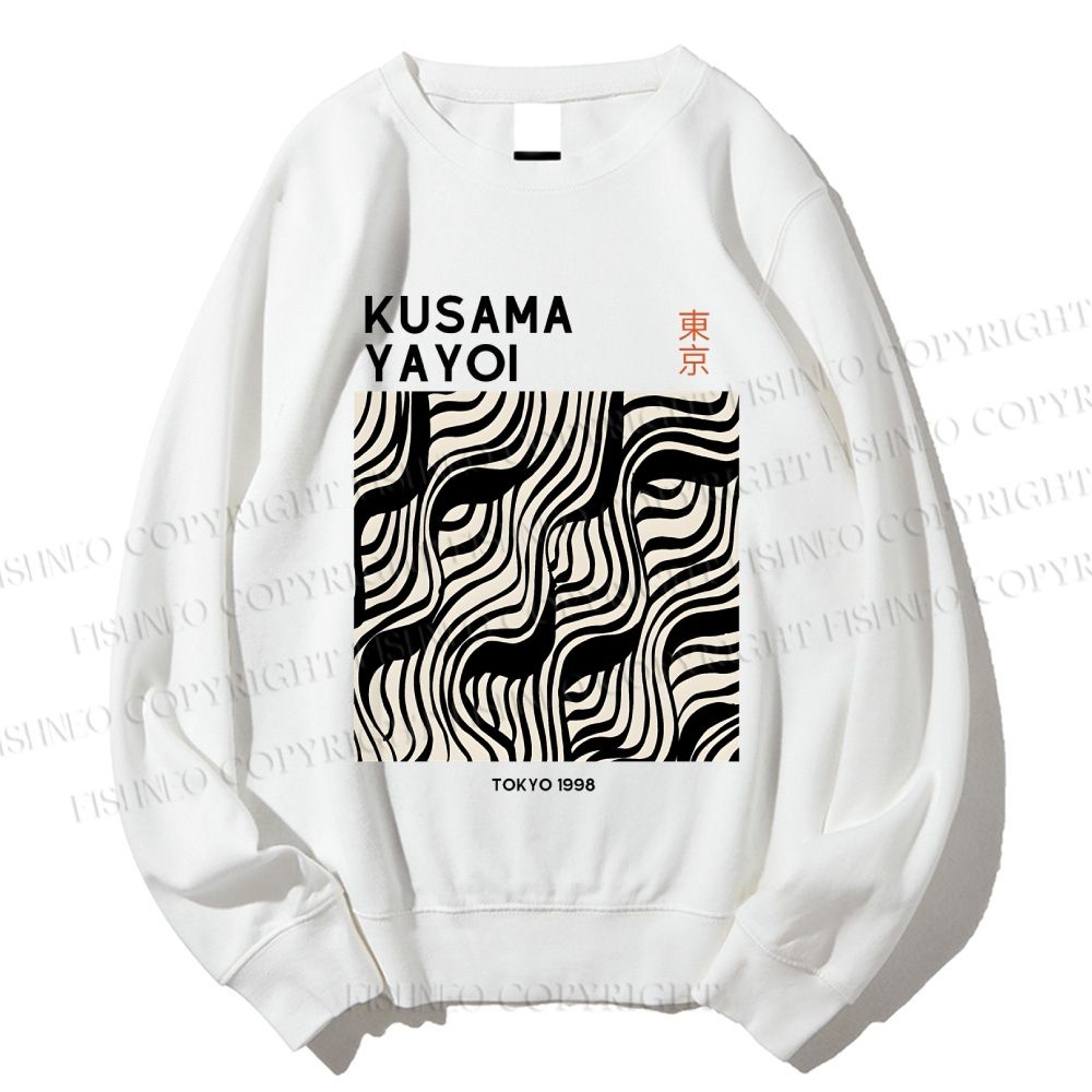 Unisex Yayoi Kusama Geometry Printed Sweatshirt