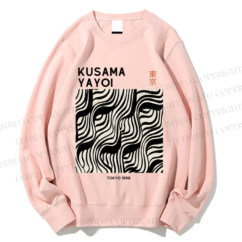 Unisex Yayoi Kusama Geometry Printed Sweatshirt