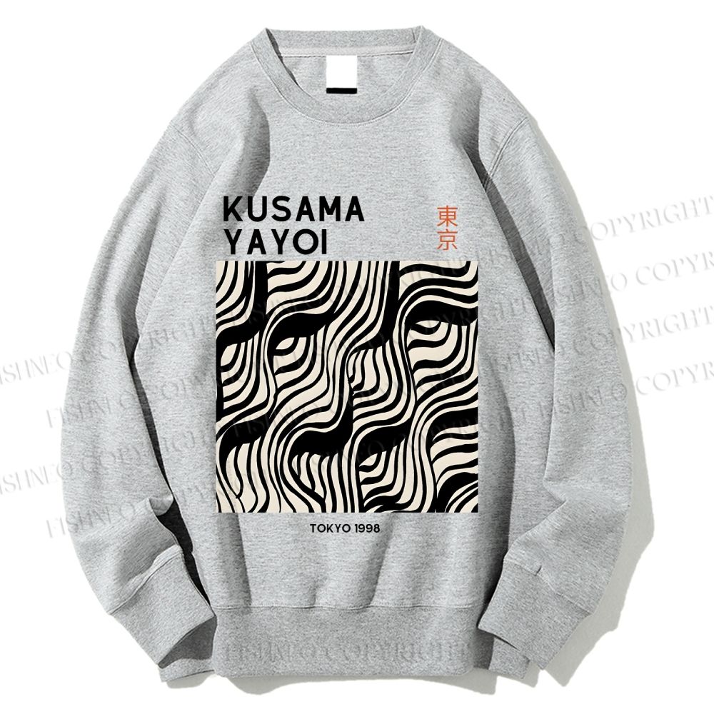 Unisex Yayoi Kusama Geometry Printed Sweatshirt