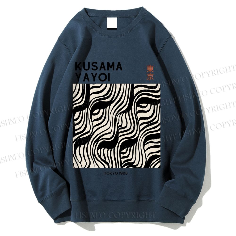 Unisex Yayoi Kusama Geometry Printed Sweatshirt
