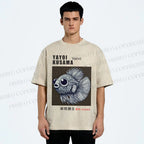 Unisex Yayoi Kusama Betta Fish Printed Washed Tee