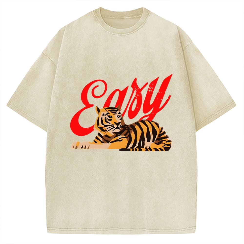 Unisex Easy Tiger Vintage Washed T-shirt