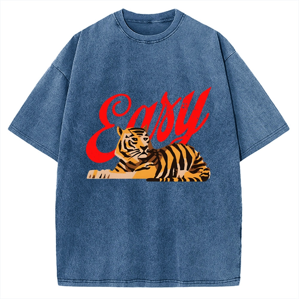 Unisex Easy Tiger Vintage Washed T-shirt