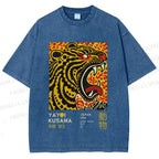 Unisex Yayoi Kusama Tiger Printed Washed Tee