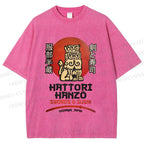 Unisex Hattori Hanzo Printed Washed Tee