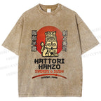 Unisex Hattori Hanzo Printed Washed Tee