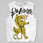 Unisex Be Fearless Tiger Printed Tank Top