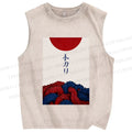 Unisex Kari Octopus Printed Washed Tank Top