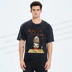 Unisex Yoshitomo Nara Change The History Printed Washed Tee