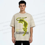 Unisex Panther Pelzausstellung Printed Washed Tee