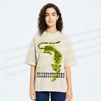 Unisex Panther Pelzausstellung Printed Washed Tee