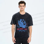 Unisex Unlucky Day For Bird Printed Washed Tee