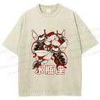 Unisex Aquarius Bugs Printed Washed Tee