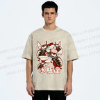 Unisex Aquarius Bugs Printed Washed Tee