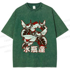 Unisex Aquarius Bugs Printed Washed Tee