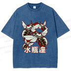 Unisex Aquarius Bugs Printed Washed Tee